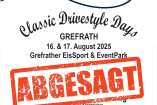 ABGESAGT: Classic Drivestyle Days | Samstag, 16. August 2025