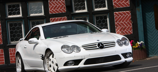 In edlem Weiß - Mercedes-Benz SL 500 : R 230 - getunt von Ernst  Car Design