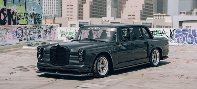 KUGEL 600: Mercedes W100 Restomod mit AMG E63-Technik