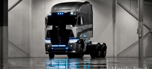 Transformers 4: Ein zweiter Daimler Truck ist dabei: Neben einem Freightliner Western für Optimus Prime kommt in dem Hollywood-Bluckbuster auch ein Freightliner Argosy ins Rollen.