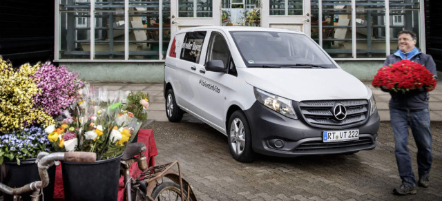 Valentinstag: „Ein Vito voller Rosen“: Valentinstag-Aktion von Mercedes-Benz Vans und Radio Neckar-Alb live