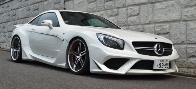 Doppelfettstufe: Mercedes SL63 AMG von Vitt: Der japanische Tuner verpasst dem Roadster die volle Breitseite