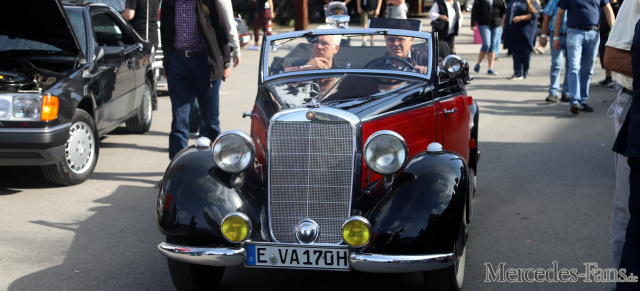 15. SCHÖNE STERNE, 30./31. August 2025, Hattingen/Ruhr: SCHÖNE STERNE schont die Kopfdichtung - Kein Schlangestehen für Mercedes-Klassiker vor 1960