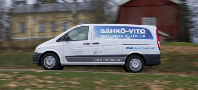 Das saubere Dutzend: Zwölf Vito E-Cell für Finnland: Mercedes Transporter sind lokal emissionsfrei in Helsinki unterwegs