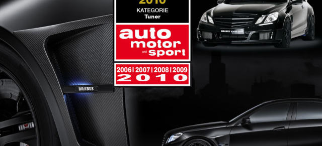 Wahlerfolg: AMS Leser kürten Mercedes Veredler BRABUS zum beliebtesten Tuner : Bei der Wahl von "auto Motor und sport" wurde BRABUS zum fünften Mal in Folge beliebteste Tuningmarke
