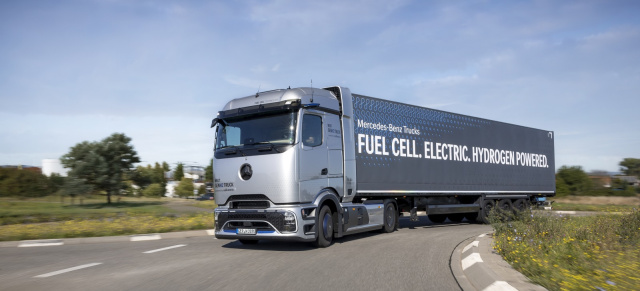 Mercedes-Benz NextGenH2 Truck: Weiterentwicklung des Wasserstoff-Lkw für den Fernverkehr