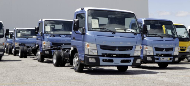 Daimler Trucks: Produktionsbeginn für den neuen Fuso Canter:  Fahrzeugteile des neuen Canter stammen zu rund 50% aus Europa