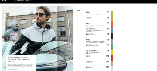 Mercedes-Benz Collection 2017: Out now - der neue Gesamtkatalog 2017: Breite Palette an Accessoires von Mercedes-Benz