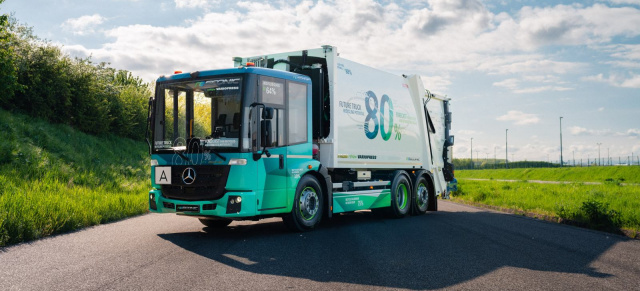 Mercedes-Trucks zeigt ein batterieelektrisches Fahrzeug mit recycelten Materialien: reECONIC: Kreislaufwirtschaft im Nutzfahrzeug neu gedacht