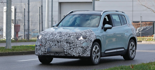 Mercedes Erlkönig erwischt: Aktuelle Bilder vom Mercedes GLB EQ mit geringer Tarnung