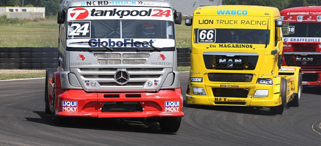 Ellen Lohr Truck Race Blog: 2. Rennen Nogaro - der Sonntag: "Mister T"- ein Truck braucht einen Namen.  Ellen Lohr berichtet direkt "vom Bock" ihres Renn-Trucks: Truck Race EM - Nogaro der Samstag