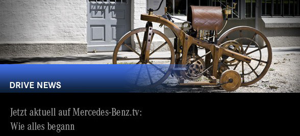Aktuell auf Mercedes-Benz.tv: Wie alles begann: Dokumentation: Der Reitwagen: Das Daimler Patent