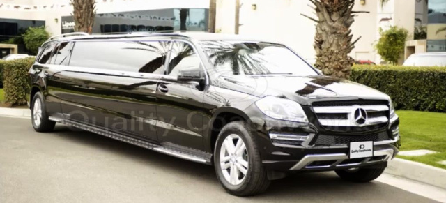 GL in XXL: Mercedes GL400 als Stretchlimousine: Der Mercedes-GL zieht sich 8,67 Meter in die Länge