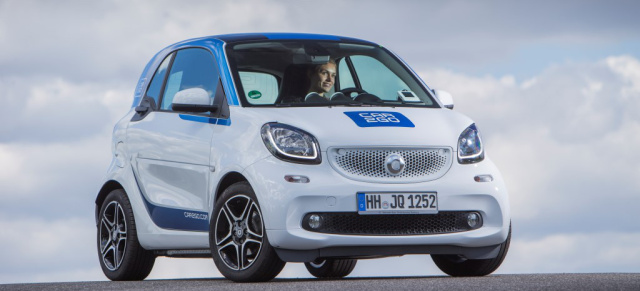 smart in the City: 1.600 neue smart fortwo für car2go